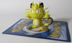 Vintage 1999 Bandai CGTSJ Meowth Pokemon 1.5" Figure PVC Authentic Rare - Picture 1 of 4