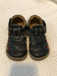 Livie And Luca Boys Navy Leather Size 6 - Picture 1 of 3