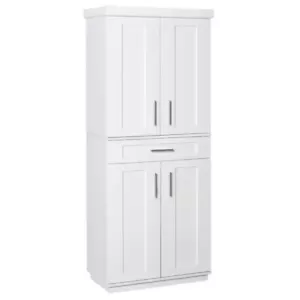 PICK UP ONLY Freestanding Modern Kitchen Pantry Cabinet in White - Picture 1 of 5