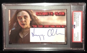 Elizabeth Olsen Signed Autograph Custom Cut PSA/DNA Auto Avengers Wanda Actress - Picture 1 of 2