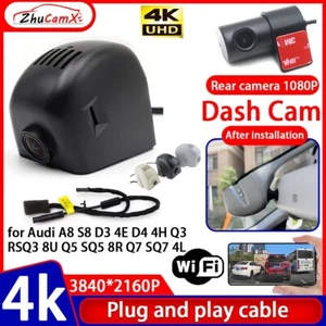 4K DVR Dash Cam Camera for Audi A8 S8 D3 4E D4 4H Q3 RSQ3 8U Q5 SQ5 8R Q7 SQ7 4L - Picture 1 of 22