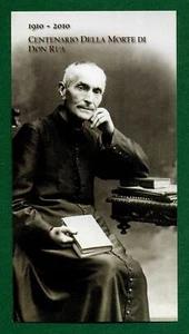 santino holy card image pieuse Centenario morte di DON RUA Con Preghiera - Picture 1 of 1