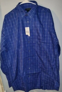 Modern Elements "NEU" Herren Langarm Hemd Gr. XL BLAU / MIT WEISSEN LINIEN - Bild 1 von 4
