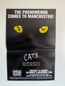 Cats The Opera House Manchester 1995 - Window Poster - GC - Picture 1 of 3