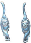 Maurice Milleur Walking Cat Earrings Pewter Handcrafted 1988