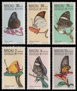 Macao 1985 - Mi-Nr. 540-545 ** - MNH - Mariposas / Mariposas - Imagen 1 de 1