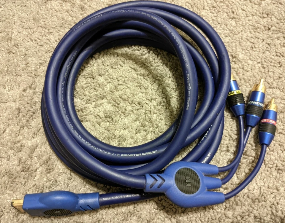 Monster PlayStation 2 PS2 S-Video Cable - Image 1 of 1