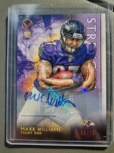 2015 Topps Valor Autographs Strength #147 Maxx Williams Auto Rookie RC Card /75 - Picture 1 of 2