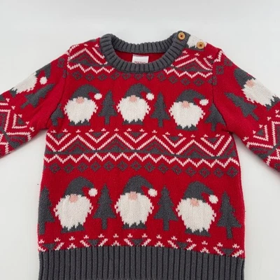 Suéter Navidad Gnomo Rojo Festivo Navidad Navidad 4T Foto 1 de 4