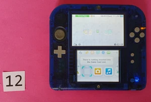 Nintendo 2DS Alpha Sapphire Transparent Blue Console - Great Condition - Picture 1 of 2