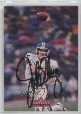 1992 Pro Line Profiles Auto John Elway (3 of 9) Auto HOF - Image 1 of 2