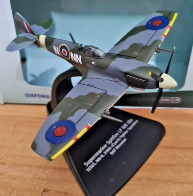 Supermarine Spitfire IXe RAF Manston 1945- Scala 1:72 Die Cast - Oxford Aviation - Immagine 1 di 4