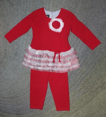 Conjunto Isobella & Chloe 2 Piezas (Túnica y Leggings) - Talla 24 Meses - Usado en Excelente Condición Foto 1 de 4