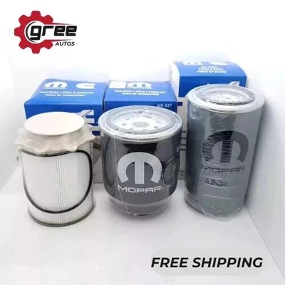2013-2018 RAM 2500 3500 4500 5500 6.7L DIESEL OIL FUEL FILTER KIT MOPAR GENUINE - Image 1 of 4
