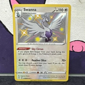 Shining Fates: Shiny Vault #SV096/SV122 Swanna Holo Pokemon Card - NM - Picture 1 of 2