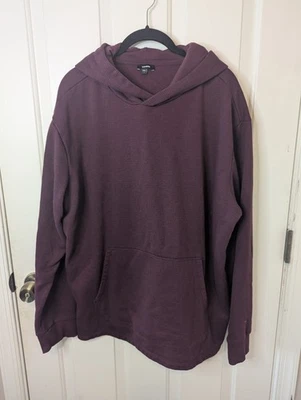 Женский пуловер толстовка с капюшоном Express слива с передним карманом, размер XL - Изображение 1 из 4