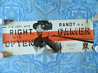 2008 San Francisco Giants Randy Winn Signed 50th Anniversary Poster - Image 1 of 4