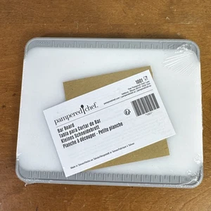 Tabla de cortar Pampered Chef Bar 1001 8" x 61/2" gris bordes antideslizantes lavaplatos - Imagen 1 de 3
