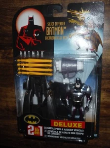 1998 RARE - The Animated Batman - SILVER DEFENDER BATMAN 🦇DELUXE BATTLE SET🦇 - Picture 1 of 2