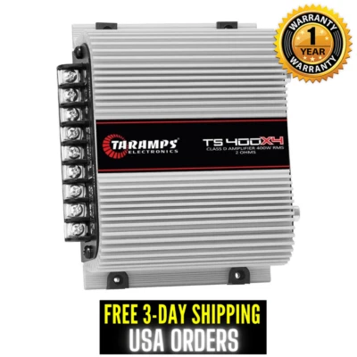 Taramps TS 400X4 Amplifier 2 Ohms 4 Channel 400 W Full Range Amp Car Audio Power