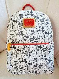 Loungefly Disney Mickey Mouse Mini Backpack Vintage 1928 Steamboat Willie NEW - Picture 1 of 5