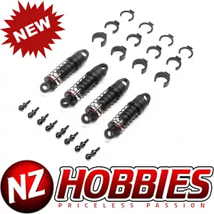 AXIAL AXI203002 Oil Shock Set 6mm, (.213 LBS/IN Red): SCX24 (4) - Picture 1 of 2