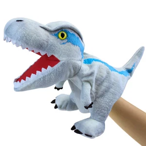Dinosaur Hand Puppet for Childrens Stuffed Animal Dino Soft Plush Role Play Toys - Picture 1 of 6