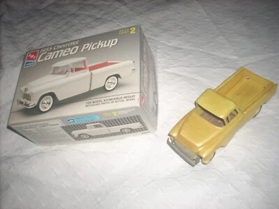 1955 CHEVROLET CAMEO PICKUP, SEALED INSIDE, NICE !!, plus TOY '57 CAMEO TRUCK - Image 1 of 4
