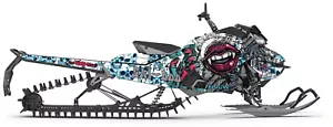 2017+ Ski Doo Gen 4 Sumit White Kiss Graphic Kit Wrap Decals Design - Bild 1 von 2