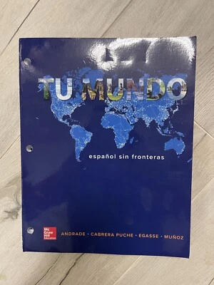 Tu Mundo 2nd Edition Paperback Loose Leaf Spanish Espanol Sin Fronter Text Book - Image 1 of 3