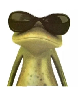 3D Glasses Green Tree Frog Funny Car Sticker Truck Window Decal fun walls - Picture 1 of 1