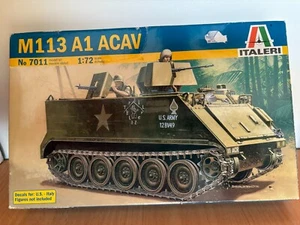 Kit Modelo Plástico 7011 Italeri M113 A1 ACAV Escala 1/72 Nuevo Stock Antiguo - Imagen 1 de 1