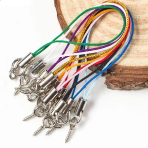 Cuerda de cordón multicolor para teléfono celular móvil 100 un. con pasador de tornillo para ojos - Imagen 1 de 6