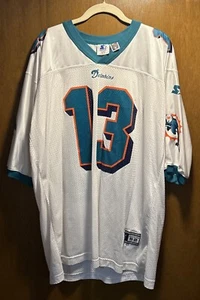 Camiseta deportiva blanca Starter Miami Dolphins Dan Marino NFL talla XL/52 - Imagen 1 de 9