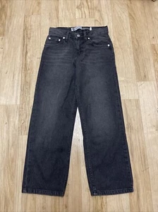 Levi's Silver Tab Jeans Boys 10 Reg 25x26 Black Stay Loose Straight Loose Fit - Picture 1 of 7