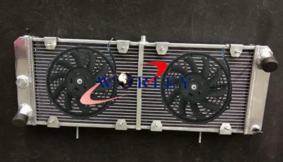 Aluminum Radiator & Fans Fit Fiat X1/9 Bertone X1/9 Lancia Scorpion & Montecarlo - Image 1 of 4