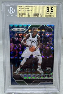 THON MAKER 2016/17 PANINI PRIZM ROOKIE MOSAIC BLUE PRIZM BGS 9.5 GEM MINT (RC) - Picture 1 of 6