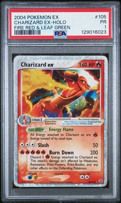 PSA 1 Charizard ex 105/112 FireRed & LeafGreen Ultra Rare Pokemon Card - Image 1 of 2