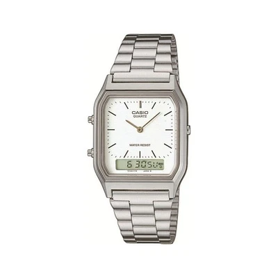 CASIO VINTAGE Chronograph AQ-230A-7DMQYES Quarz Uhr Silber B-WARE - Bild 1 von 3