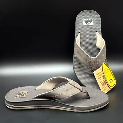 Chinelos REEF Element TQT marrom com abridor de garrafa novos com etiquetas masculino tamanho 9 - Imagem 1 de 4