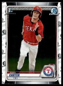 2020 Bowman Draft Chrome Evan Carter Texas Rangers #BD-126 - Picture 1 of 2