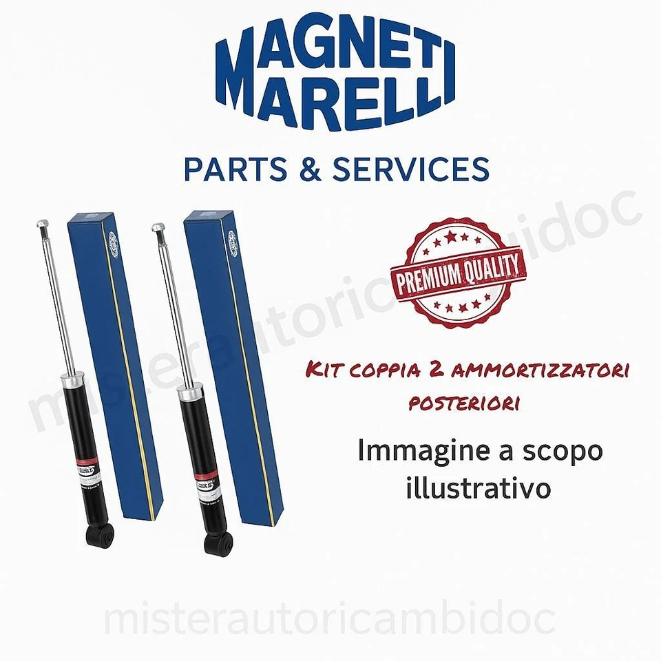 358077070200 KIT 2 AMORTIGUADORES POSTERIORES MAGNETI MARELLI BMW X5 - Imagen 1 de 1