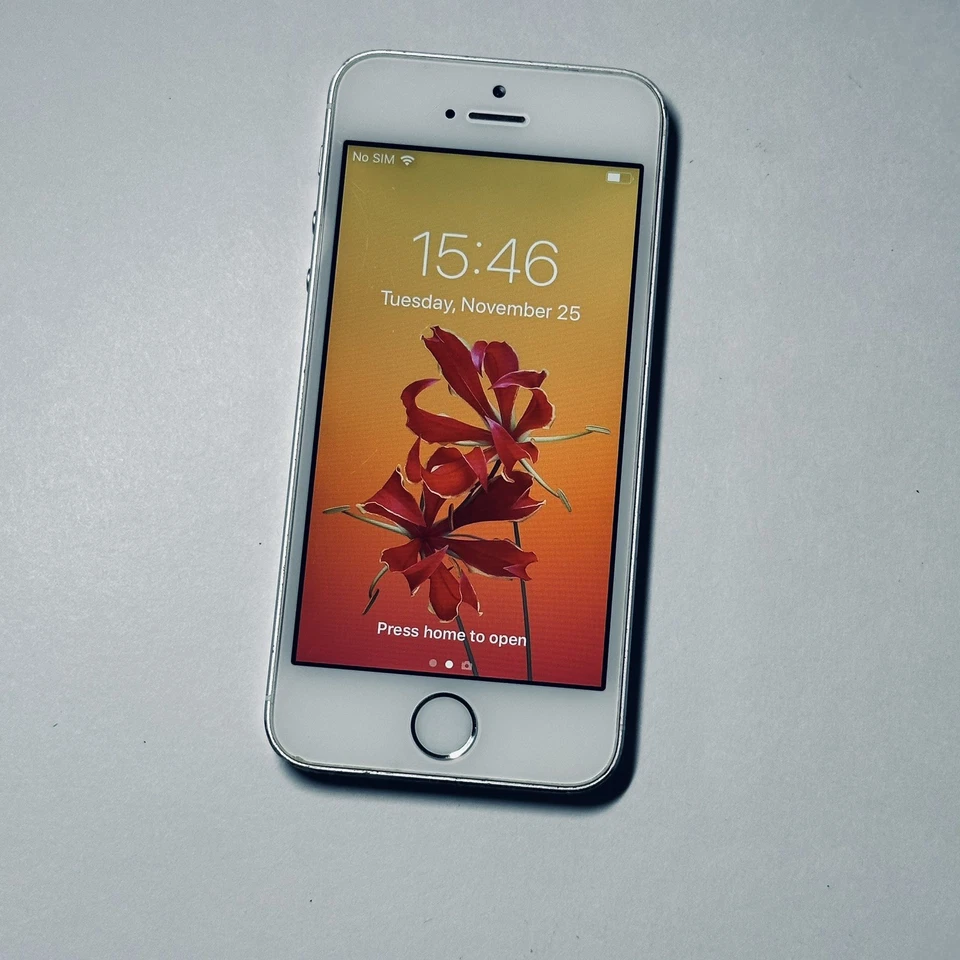 iPhone 5s Silver 16GB US TracFone / StraightTalk Locked Policy HT384 - Image 1 of 4