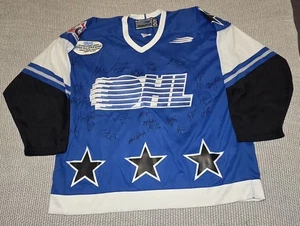 RARE 2000 Bauer OHL All Star Hockey Jersey Team Autographed Size 56 - Foto 1 di 7