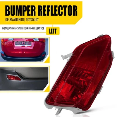 Parachoques reflector trasero para Toyota RAV4 2013-15 estuche lateral del conductor lámpara lente roja EE. UU. Foto 1 de 4