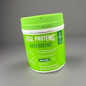 Vital Proteins Daily Greens Dietary Supplement - Green Apple- 9.3oz Probiotics - Picture 1 of 3