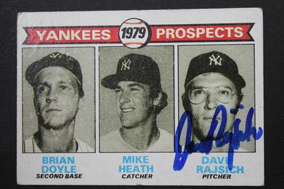 Dave Rajsich New York Yankees Autographed 1979 Topps #710 Signed ROOKIE Card  - Image 1 of 4