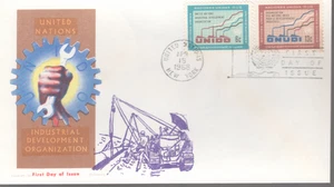 1968 UN FDC - Scott # 185-86 - Overseas Mailer Addition to Jackson Cachet - Bild 1 von 1