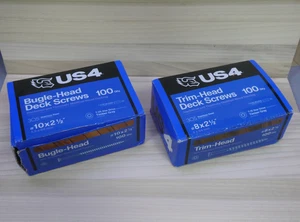 Edelstahlschrauben - 2 1/2" - #8 T12 und #10 T25 Sternköpfe - insgesamt 200 - Bild 1 von 5