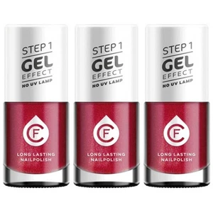 250,91EUR/1l 3 x CF Gel Effekt Nagellack 11ml - Farbe: 240 rot - Imagen 1 de 2